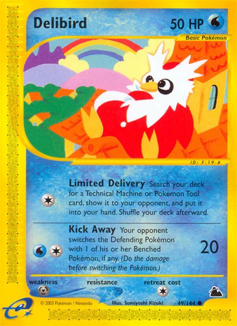 Pokémon e Card Series Skyridge Card 049 Delibird Standard Arcade Game