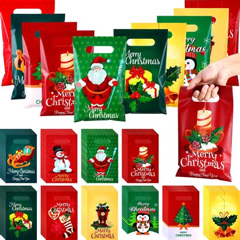 Fulmoon 500 Pieces Christmas Plastic T Bags Bulk