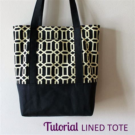 The Inspired Wren Tutorial Lined Canvas Tote