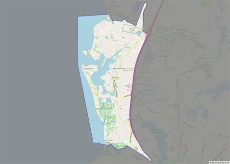 Map Of West Falmouth Cdp Thong Thai Real
