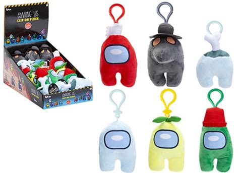 Among Us Game Soft Plush Toys On Clip Assorted Wholesale Clip