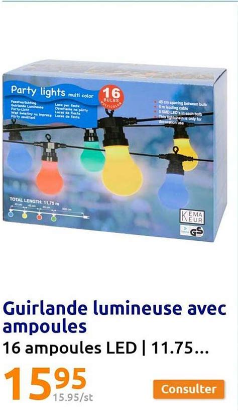 Promo Guirlande Lumineuse Avec Ampoules Chez Action ICatalogue Fr