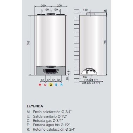 Caldera Ariston Clas One Wifi Ff Con Termostato Incluido