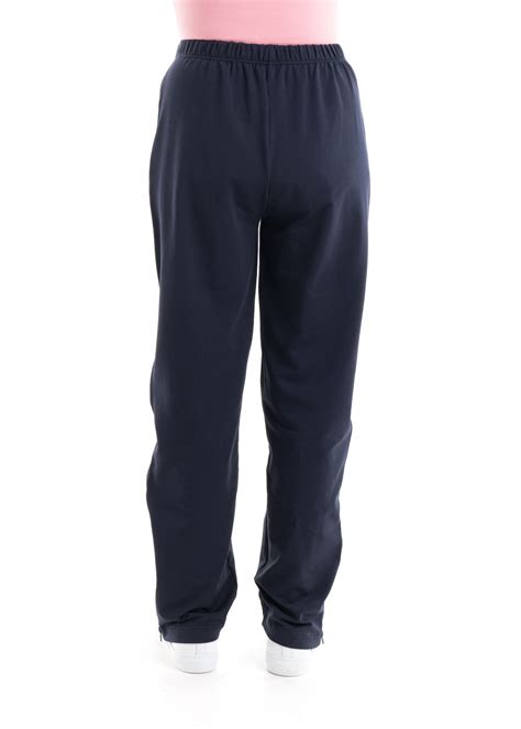 Womens Tracksuit Bottoms With Full Side Zips Adaptawear