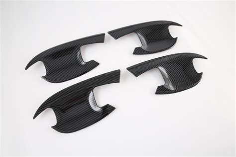 Carbon Fiber Door Handle Bowl Lid Frame Cover Trim For 2021 2023 Kia K5