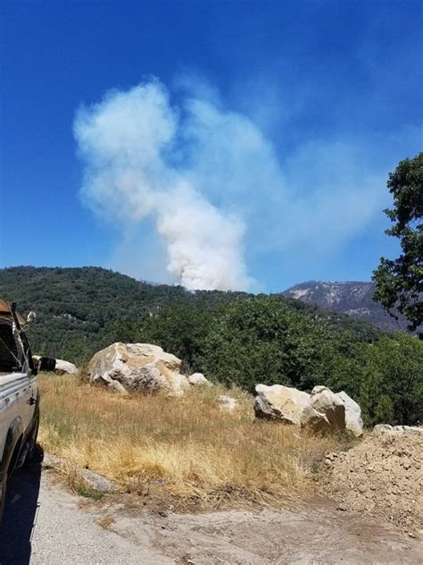 Fire Burning On Sierra National Forest Near Central Camp | Sierra News Online