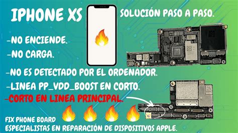 Iphone Xs No Enciende Ni Carga Corto En Linea Principal Solucionado