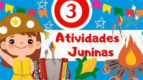 3 ATIVIDADES DE ARTE TEMÁTICA JUNINA FESTA JUNINA verloop io