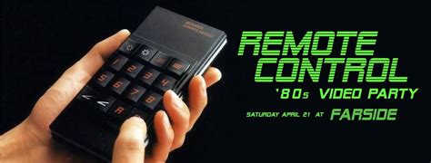 Remote Control 1980s video party