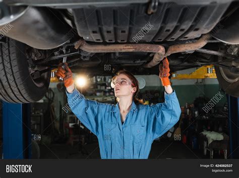 Female Auto Mechanic Image Photo Free Trial Bigstock