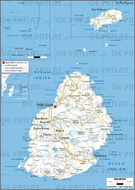 Carte De LÎle Maurice Plusieurs Cartes Du Pays En Afrique