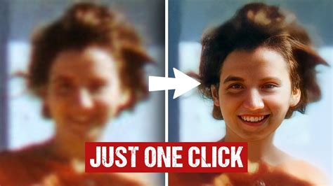 How To Restore Old Blurry Photos In Just One Click Free Youtube