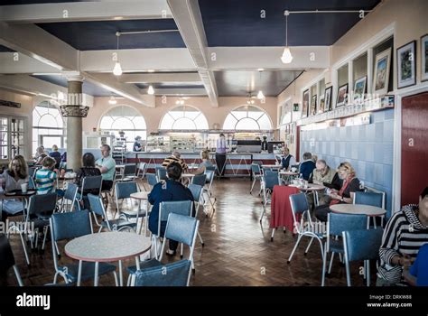 The Rendezvous Cafe Whitley Bay Stock Photo Alamy