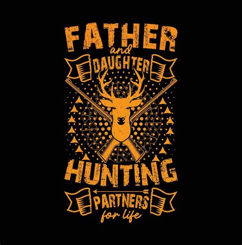 Father Daughter Hunting Partners For Life T Shirt Design Deer Shirt