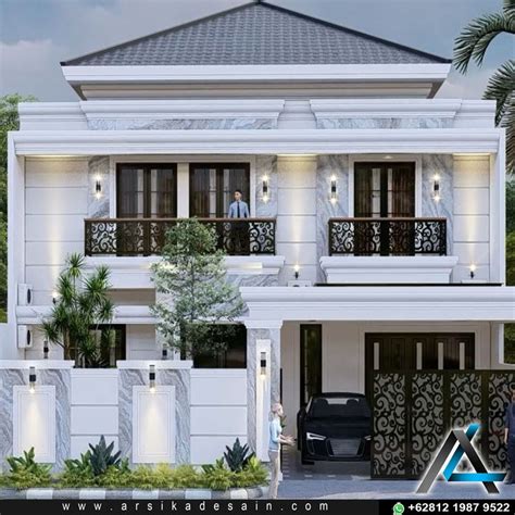 Alternatif Desain Rumah Klasik Modern Eksterior Modern Arsitektur