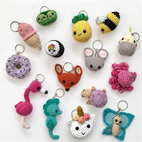 More Amigurumi Keychain Ideas Crochet Keyring Free Pattern Crochet