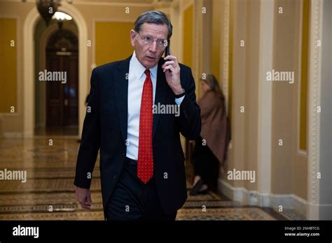 Sen. John Barrasso (R-Wyo.) walks to a meeting at the U.S. Capitol Jan
