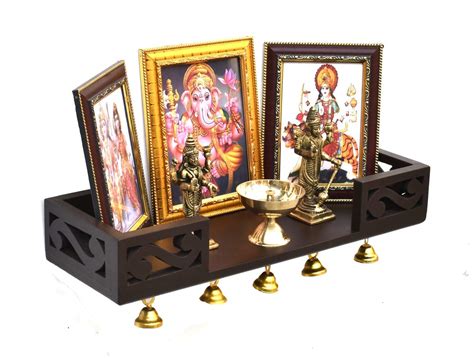 Buy DecorDen Wooden Wall Temple For Home Wooden Home Temple Wall Shelf