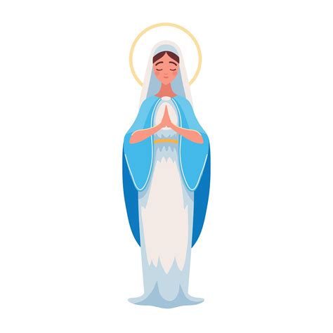 Praying Virgin Mary Vector Art At Vecteezy