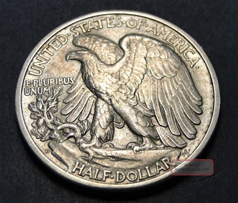 1942 D Walking Liberty Half Dollar Coin 1135