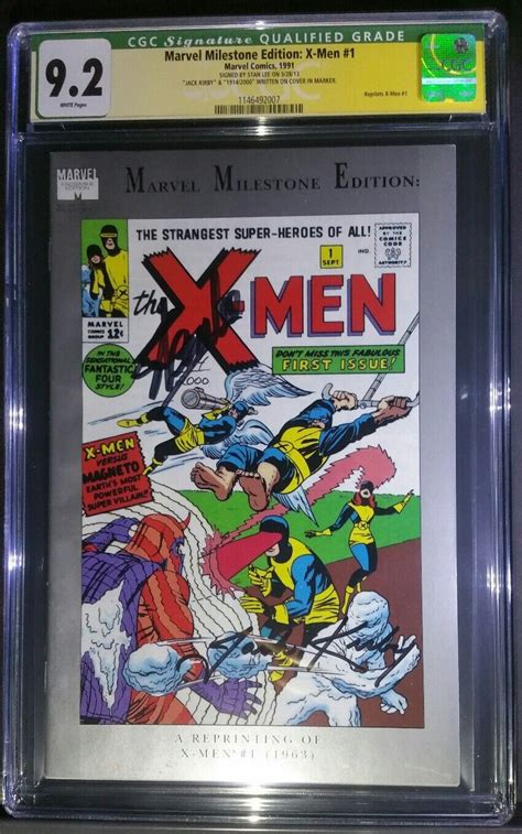 MARVEL MILESTONE X MEN CGC SS 9 2 SIGNED BY STAN LEE AND CO CREATOR