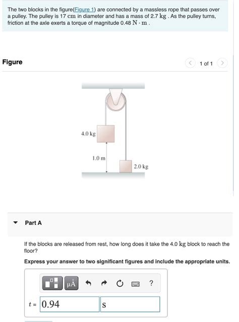 Solved The Two Blocks In The Figure Figure Are Connected Chegg