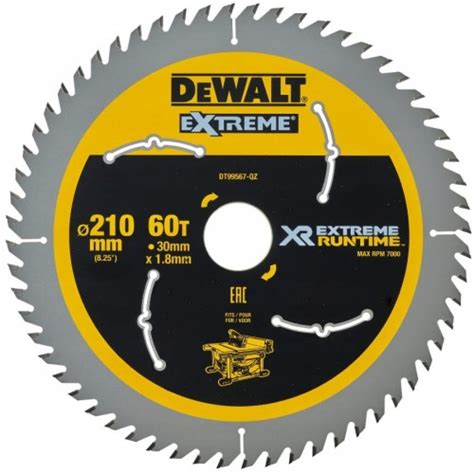 DEWALT DT99567 Tarcza Pilarska Do Pilarek 210x30mm Do Drewna Mensura