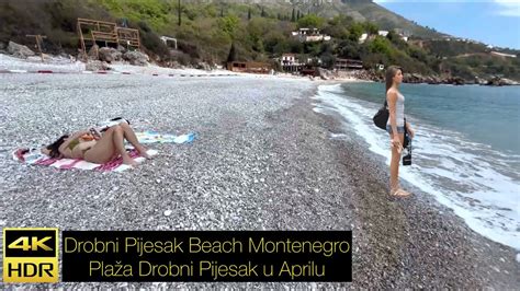 Drobni Pijesak Beach Walk Fly Montenegro Crna Gora April Pla A