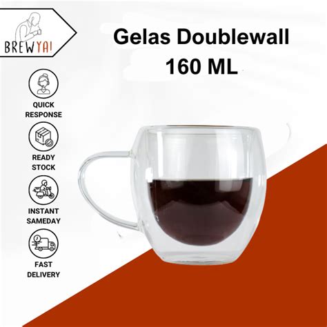 Cangkir Double Wall Anti Panas Insulated Cup 200ml Lazada Indonesia