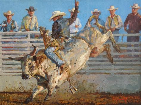 Bull Riding Paintings