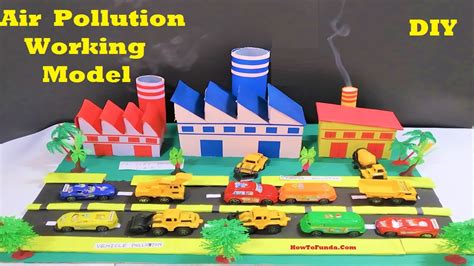 Air Pollution Working Model For Science Fair Project Factory Vehicle ...