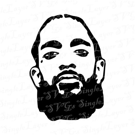 Nipsey Hussle Svg Dxf Png Pdf  Eps Vector Files Nipsey Hussle Svg