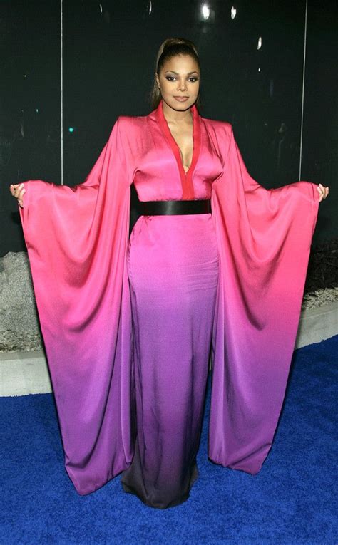 Ombr Kimono From Janet Jackson S Best Looks From Red Carpet To