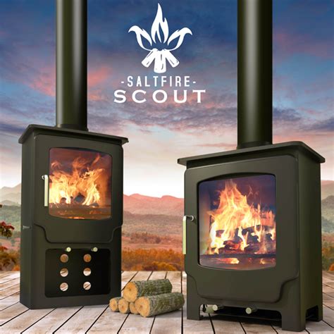 Saltfire Scout Tall Multi Fuel Stove Flames Co Uk