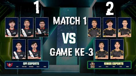 OPI ESPORTS VS KINGS ESPORTS MDL S4 MOBILELEGENDS YouTube