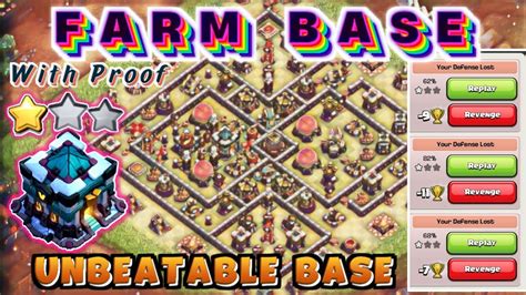 Top 10 Unbeaten Th13 Farming Base With Replay Th13 Farm Base After