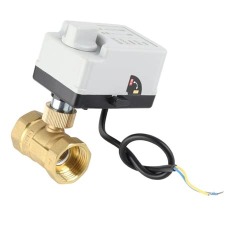 Motorized Ball Valve 2 Wire 2 Way Normally Closed Dn25 Brass Abs Dc 12v24v Accessory