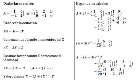 Ecuaciones Matriciales