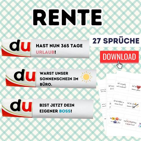 Abschiedsgeschenk Rente Kollegin Kollege Duplo Banderole Mit