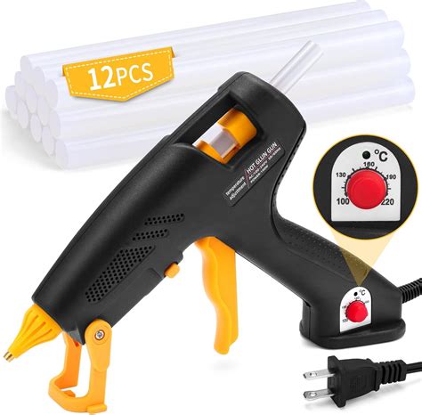 Amazon Adjustable Temperature Hot Glue Gun 100W 212 428 100 220 Hot Glue Gun Full