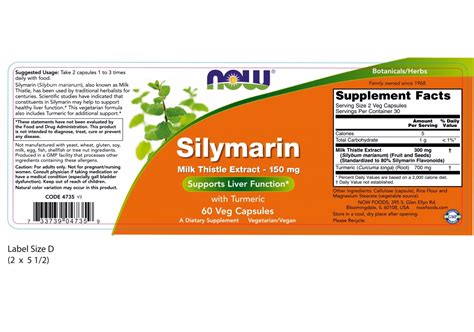 Milk Thistle Extract 150 Mg Silymarin 120 Mg Veg Capsules NOW