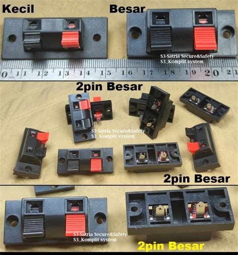 Jual Terminal Speaker Pin Besar Jepit Kabel Pin Box Rakit Ampli