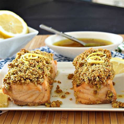 Pistachio Crusted Salmon Simplysated