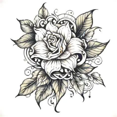 New School Tattoo Design Temporary Tattoo Blackink Ai