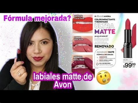 Labiales Ultra Matte De Avon Rese A M S Swatches Kary Alonso Youtube