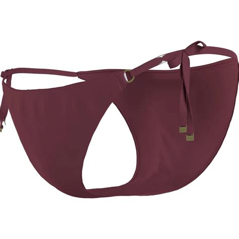 Dámské plavky spodní díl plavek Tie Side Bikini Bottoms Core Solids KW0KW02069XN0 brusinková