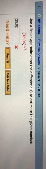 Solved Points I Previous Answers Sesscalcet Chegg