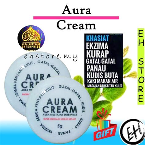 AURA CREAM AURA MUSTAJAB + 🎁 / PENAWAR SAKIT KULIT / KURAP / PANAU/ GATAL-GATAL/ RUAM/ ECZEMA ...