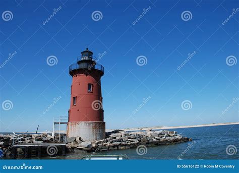 Breakwaters Lighthouse Lewes Delaware Stock Photo Image Of State