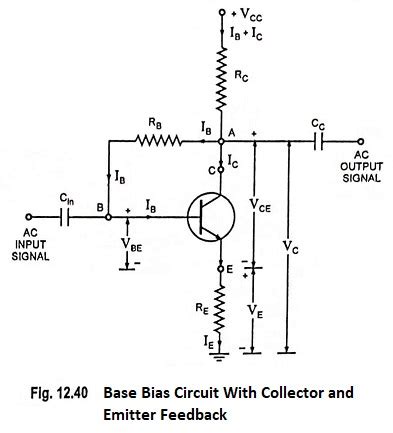 base bias  collector feedback circuit eeeguidecom